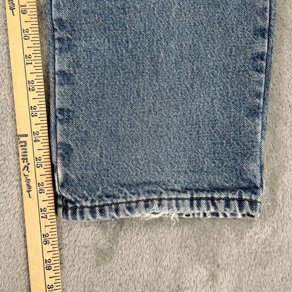 Vintage LL Bean Double L Classic Fit Flannel Lined Blue Jeans Men Sz 34x28 - Picture 9 of 12